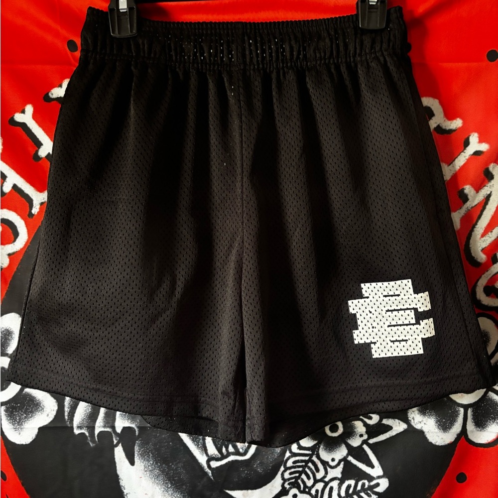 Eric Emanuel Black Mesh Athletic Shorts